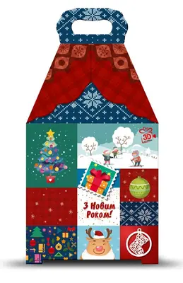 СВІТ ТРЕЙДЕР Подарунковий набір 2024 № 12 "Новорічний колаж" 1500 г